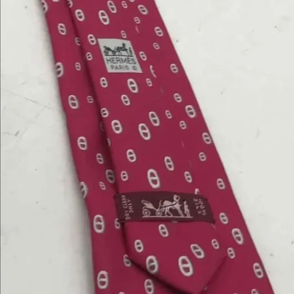 HERMES Men's Silk NECKTIE Tie 100% silk authentic.￼ - Picture 2 of 6